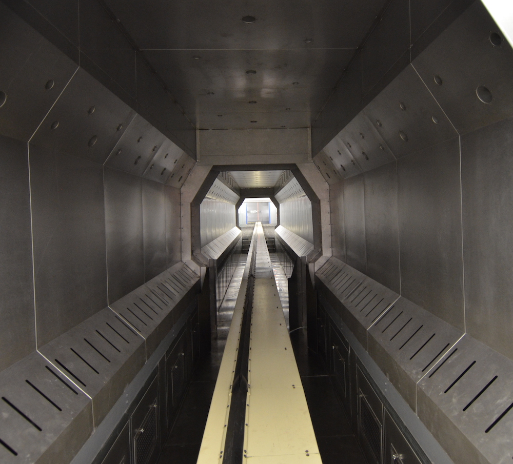 paint booth heated flash off tunnel