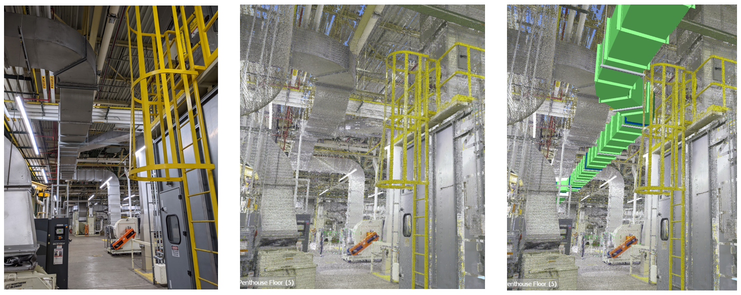 tks 3-d scan and point cloud rendering for CAD design